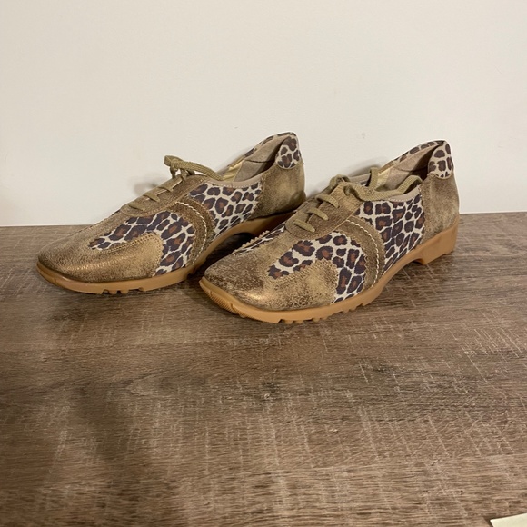 Sesto Meucci Shoes Womens Sesto Brand Leopard Print Golf Shoe Size